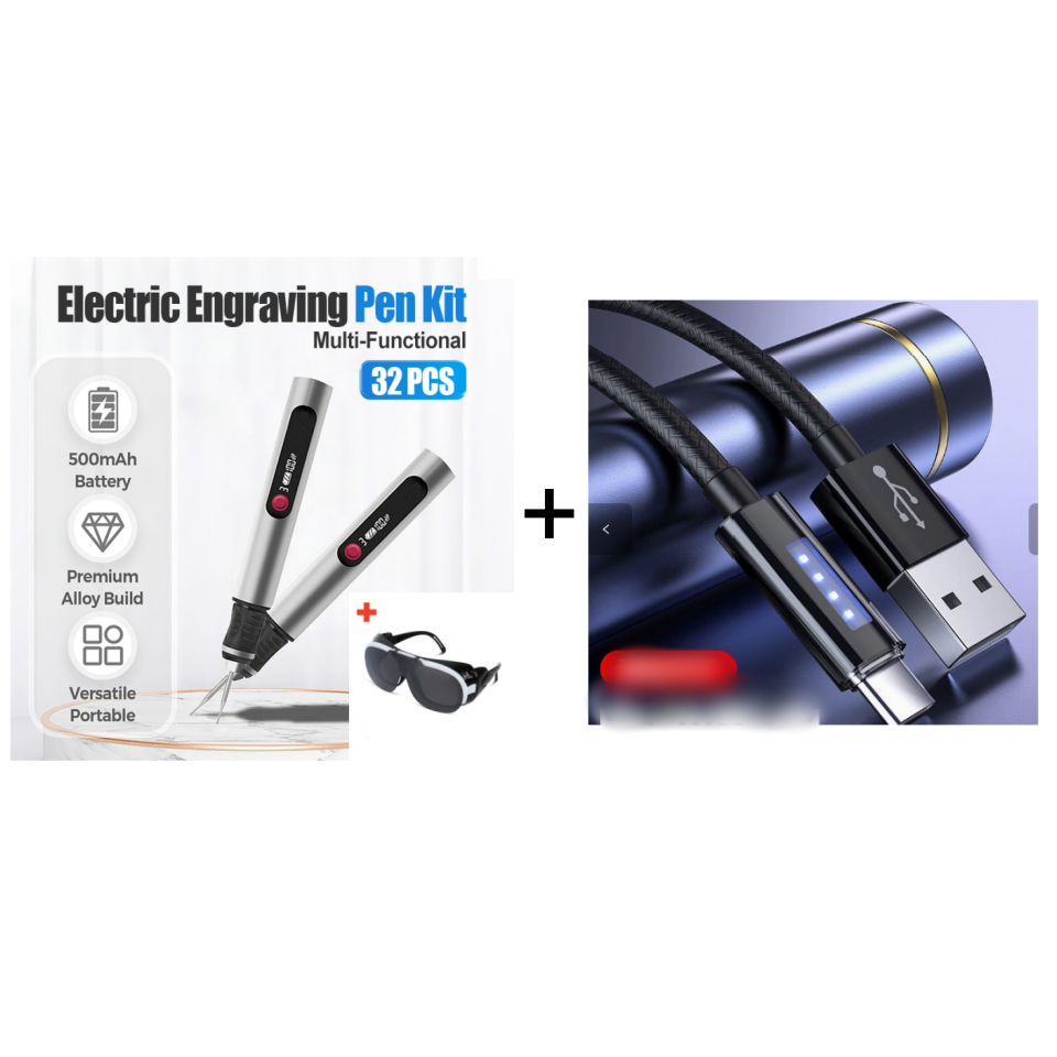 32 PCS Multi-Functional Electric Engraving Pen Kit