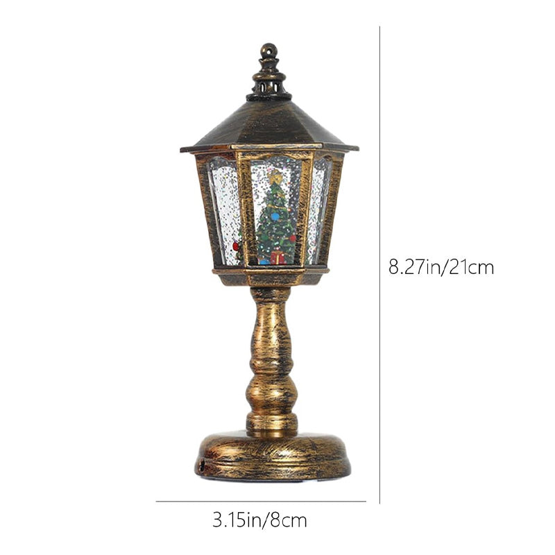 Veilleuse lumineuse de Noël en forme de neige avec musique