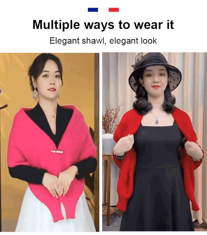 Knitted Soft Shawl Cardigan For Women