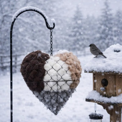 🔥LAST DAY 49% OFF - ☁ Handmade Alpaca Fiber Bird Nesting Heart 🏡 Buy 2 Free Shipping 💕