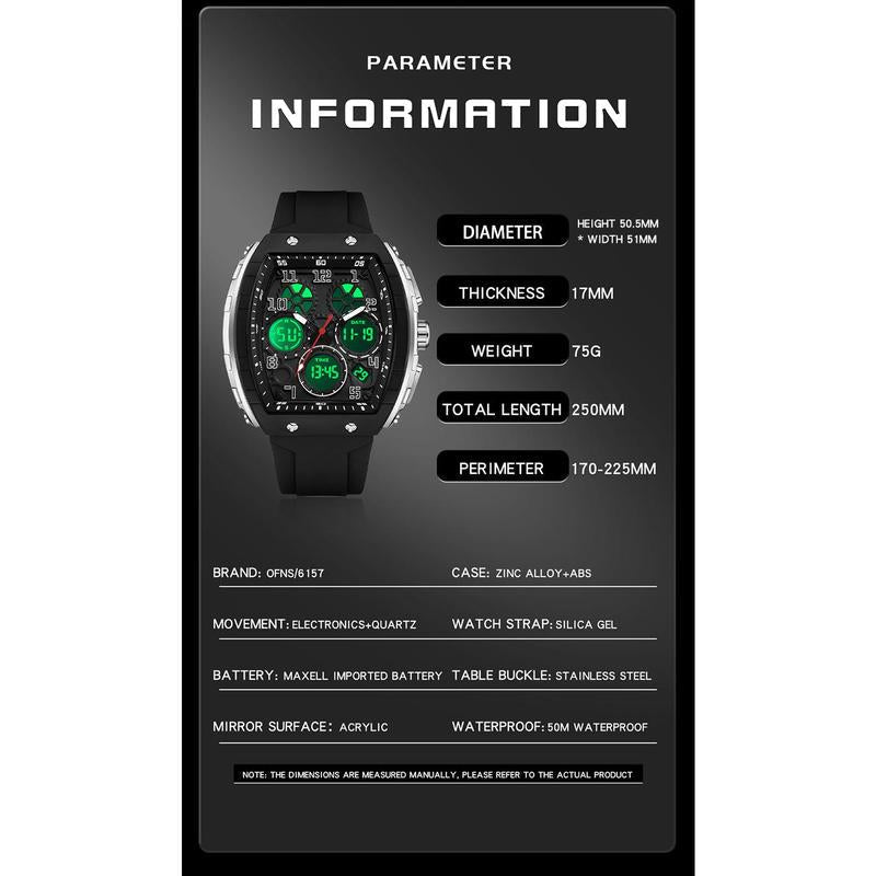 📢📢 70   %  OFF  !! 🎄Men's Sporty Luminous Digital Automatic Watch