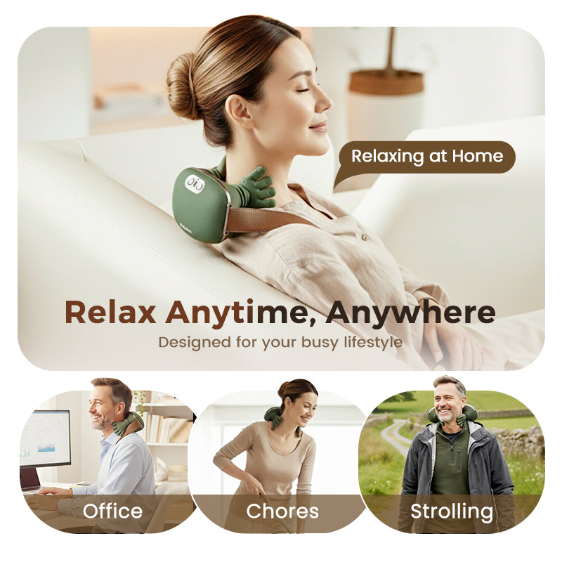 🌲Super Christmas Special Offer 50% OFF! 🌲 The best portable neck massager – 3 times more relaxation! 💆