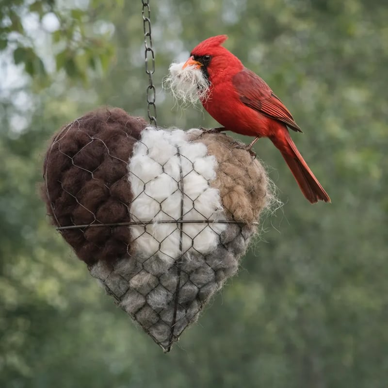 🔥LAST DAY 49% OFF - ☁ Handmade Alpaca Fiber Bird Nesting Heart 🏡 Buy 2 Free Shipping 💕