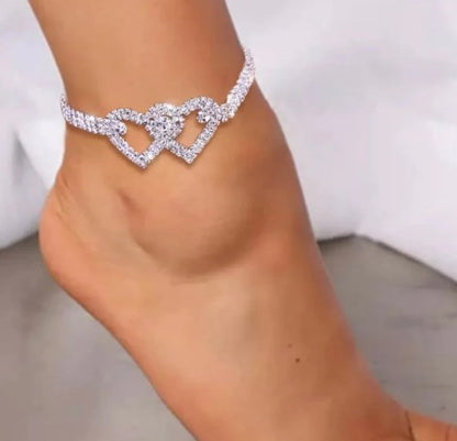 Buy 2 Get 15%💖Heart X Heart Ankle Bracelet🌟