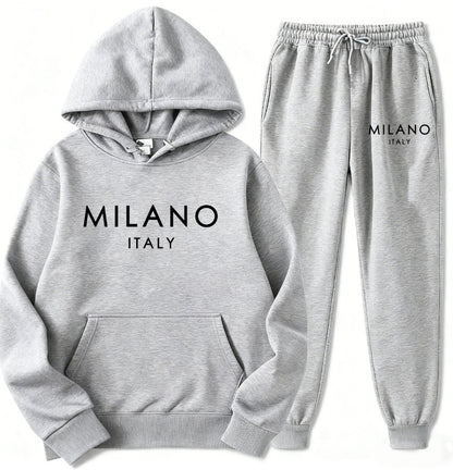 Men's 2-Piece Hooded Tracksuit Set | Comfort & Style