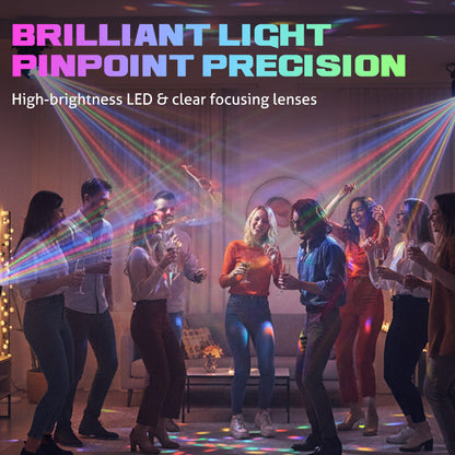 💡✨ Multi-Beam LED Atmosphere Light – Dynamic Color Changing, Remote Control & Easy Installation for Home/Party 🎉📦