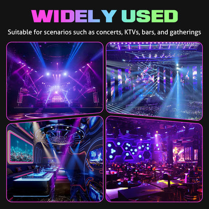 💡✨ Multi-Beam LED Atmosphere Light – Dynamic Color Changing, Remote Control & Easy Installation for Home/Party 🎉📦