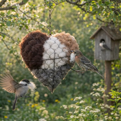 🔥LAST DAY 49% OFF - ☁ Handmade Alpaca Fiber Bird Nesting Heart 🏡 Buy 2 Free Shipping 💕