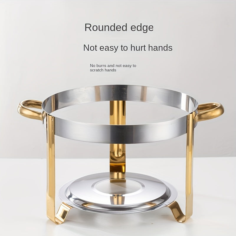🧑‍🍳The same as in a five-star buffet restaurant🍽️Stainless Steel Chafing Dish Buffet Set 5QT with Fuel Can Rack, Gold Food Warmer for Parties