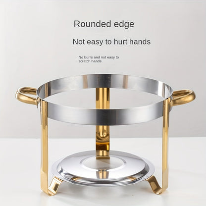 🧑‍🍳The same as in a five-star buffet restaurant🍽️Stainless Steel Chafing Dish Buffet Set 5QT with Fuel Can Rack, Gold Food Warmer for Parties