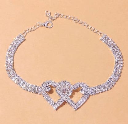 Buy 2 Get 15%💖Heart X Heart Ankle Bracelet🌟