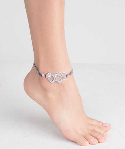 Buy 2 Get 15%💖Heart X Heart Ankle Bracelet🌟