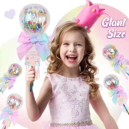 💝Valentines Day Gifts for Kids - Giant Rainbow Stationery Set with Valentine's Cards