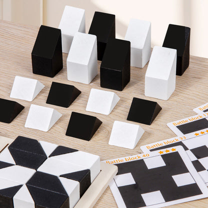 🔥Super Hot Sale 50% OFF🔥Creative Black & White Block Puzzles Set for Kids