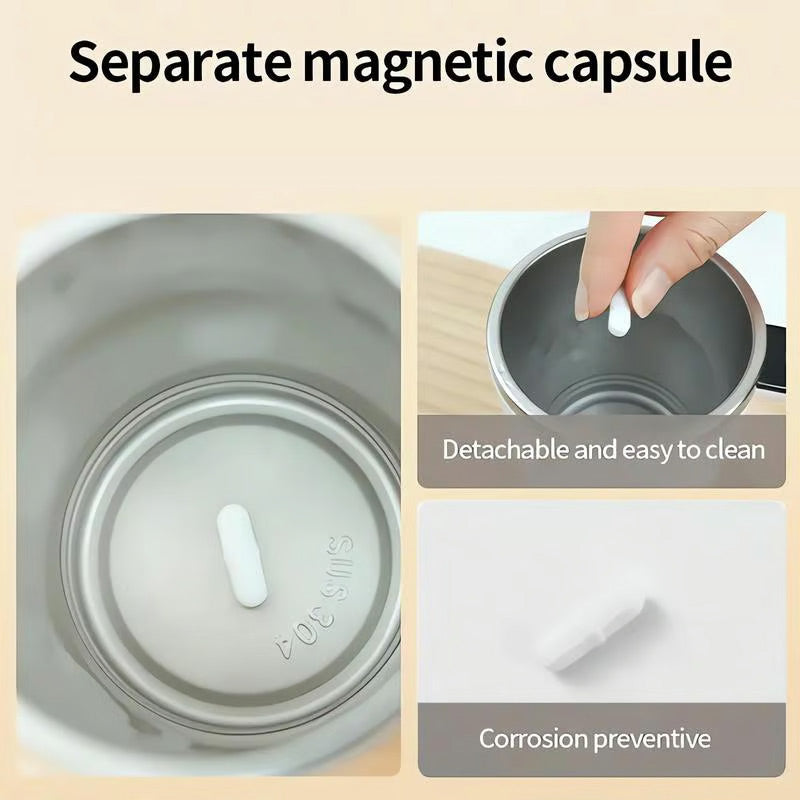 🎅Promotion-Up to 70% OFF!!☕Rechargeable Automatic Magnetic Stirring Coffee Mug Set with Digital Display