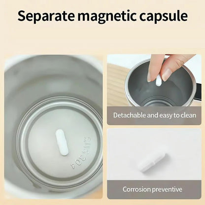 🎅Promotion-Up to 70% OFF!!☕Rechargeable Automatic Magnetic Stirring Coffee Mug Set with Digital Display