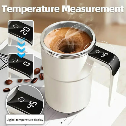 🎅Promotion-Up to 70% OFF!!☕Rechargeable Automatic Magnetic Stirring Coffee Mug Set with Digital Display