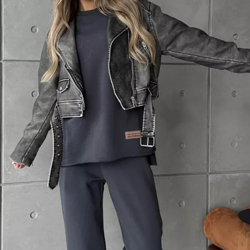 🎄Women's Casual Tracksuit Set with Oversized Trousers