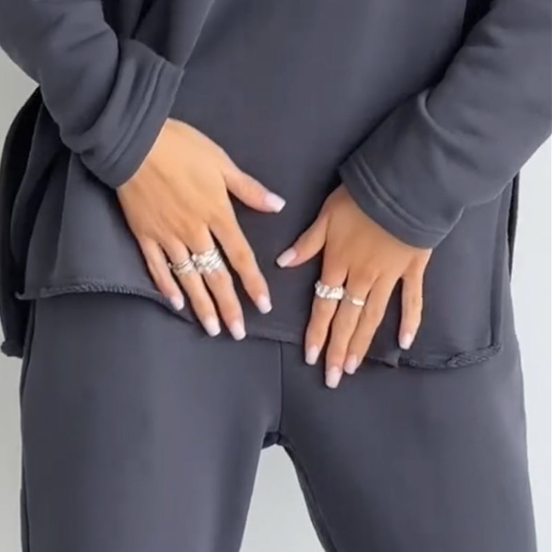 🎄Women's Casual Tracksuit Set with Oversized Trousers