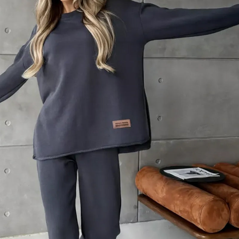 🎄Women's Casual Tracksuit Set with Oversized Trousers