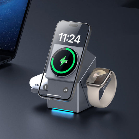 🔥3-in-1 Foldable Magnetic Wireless Charging Station