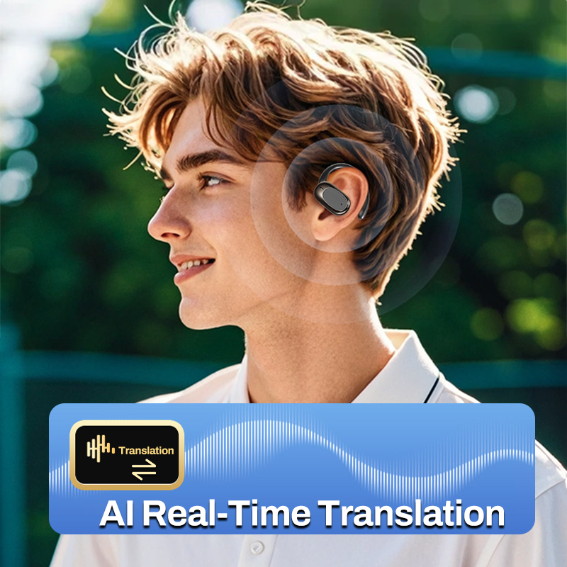 🔥Mega Summer Clearance🔥Waterproof Open-Ear Headphones with AI Translation
