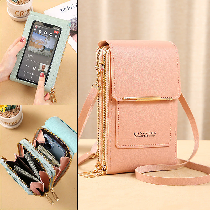 🔥Last Day Promotion：50% OFF👜 📱 Simple and elegant women's touchscreen crossbody phone wallet