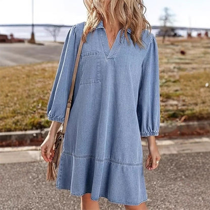 💜LAST DAY PROMOTION - 50%OFF💜Women's Casual Denim Dress