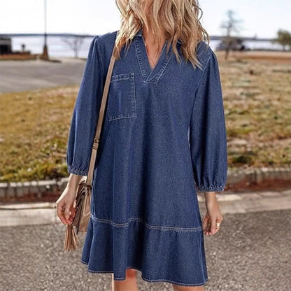 💜LAST DAY PROMOTION - 50%OFF💜Women's Casual Denim Dress