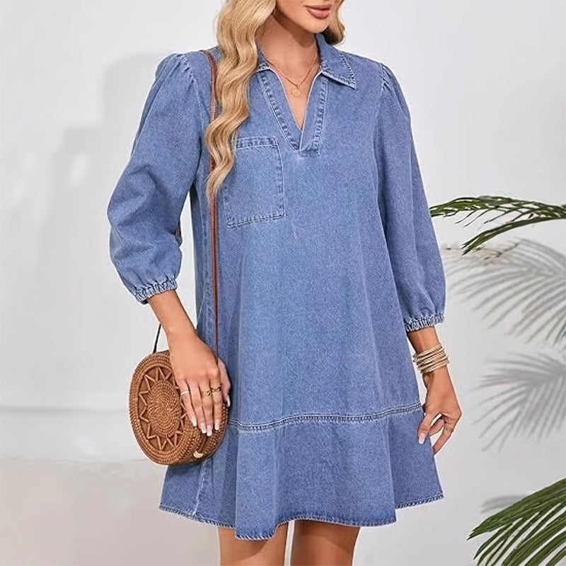 💜LAST DAY PROMOTION - 50%OFF💜Women's Casual Denim Dress