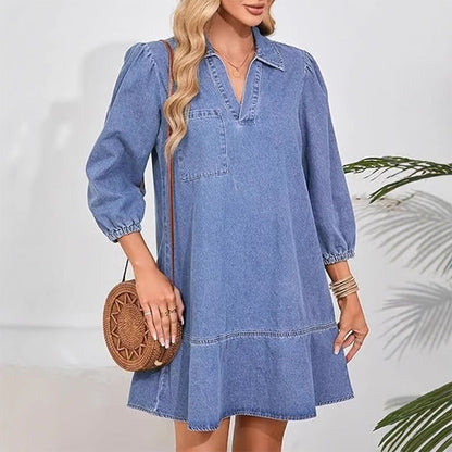 💜LAST DAY PROMOTION - 50%OFF💜Women's Casual Denim Dress
