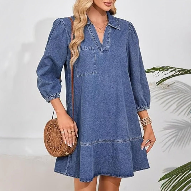 💜LAST DAY PROMOTION - 50%OFF💜Women's Casual Denim Dress