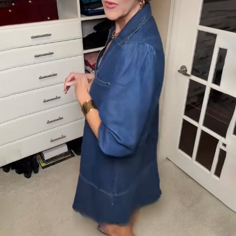 💜LAST DAY PROMOTION - 50%OFF💜Women's Casual Denim Dress