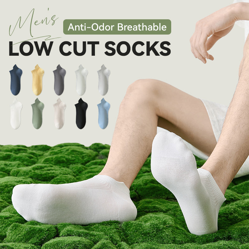 Men's Anti-Odor Breathable Low Cut Socks