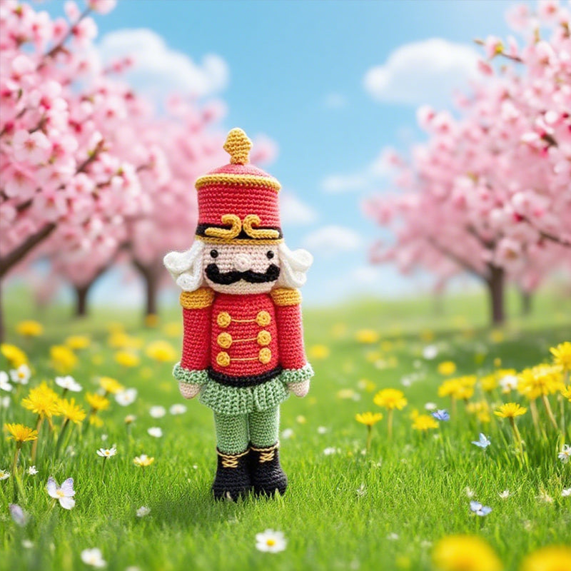 Christmas Nutcracker Doll DIY Crochet Knitting Kit