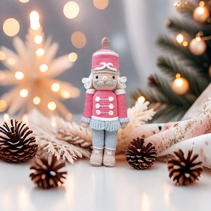 Christmas Nutcracker Doll DIY Crochet Knitting Kit