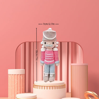 Christmas Nutcracker Doll DIY Crochet Knitting Kit