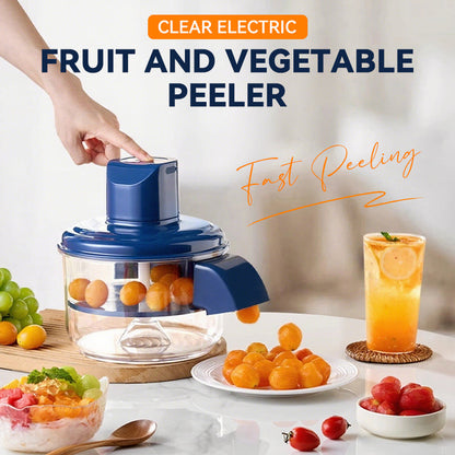 ⏰Black Friday Countdown! ⚡Transparent Electric Fruit and Vegetable Peeler🍇🧄⏳ Limited Time!