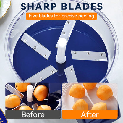 ⏰Black Friday Countdown! ⚡Transparent Electric Fruit and Vegetable Peeler🍇🧄⏳ Limited Time!