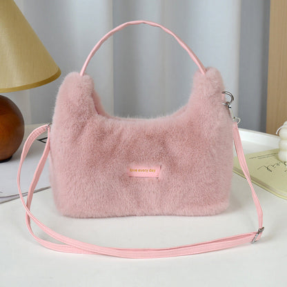 💖LAST DAY PROMOTION - 50%OFF 💖 Women's Minimalist Chic Fuzzy Crossbody Bag