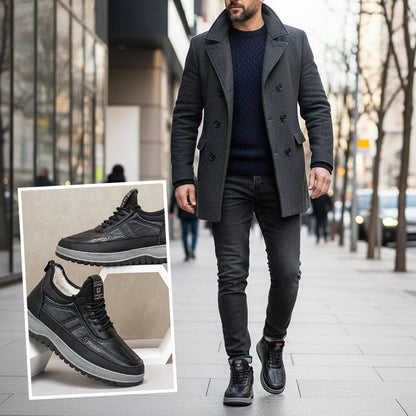 Men's Comfortable Warm Shoes: Waterproof & Slip-Resistant