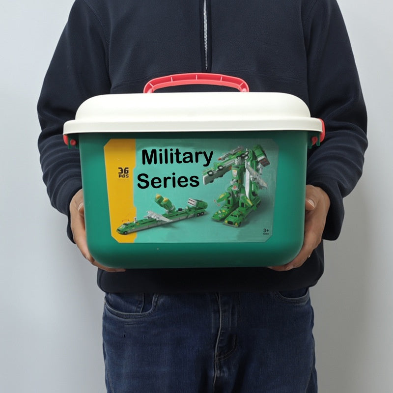 Magnetic Transformation Car & Robot Assembled Toys for Kids