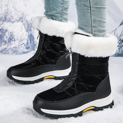 🔥Limited stock available 50% OFF🔥Women’s Non-Slip Warm Zipper Snow Boots👢