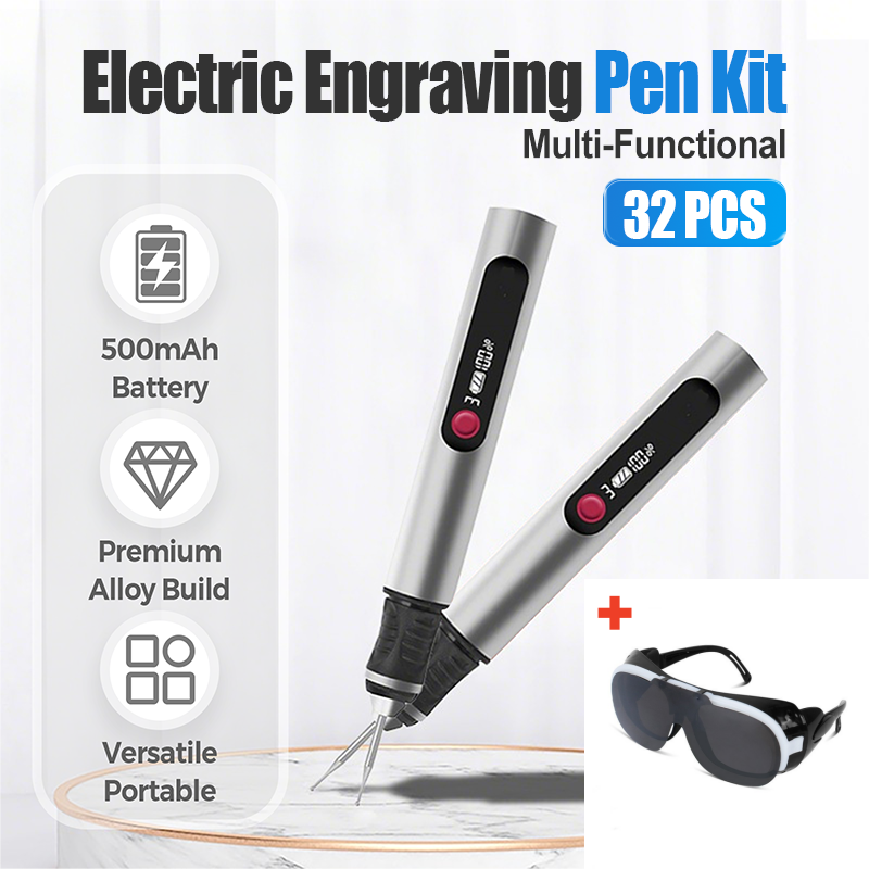 32 PCS Multi-Functional Electric Engraving Pen Kit