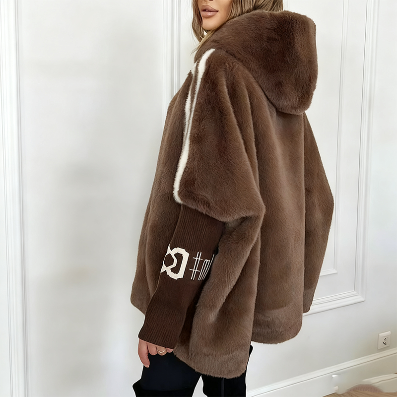 🔥New Arrivals Hot Sale: Sale 49%OFF⚡Women's Casual Hooded Zip-Up Plush Coat