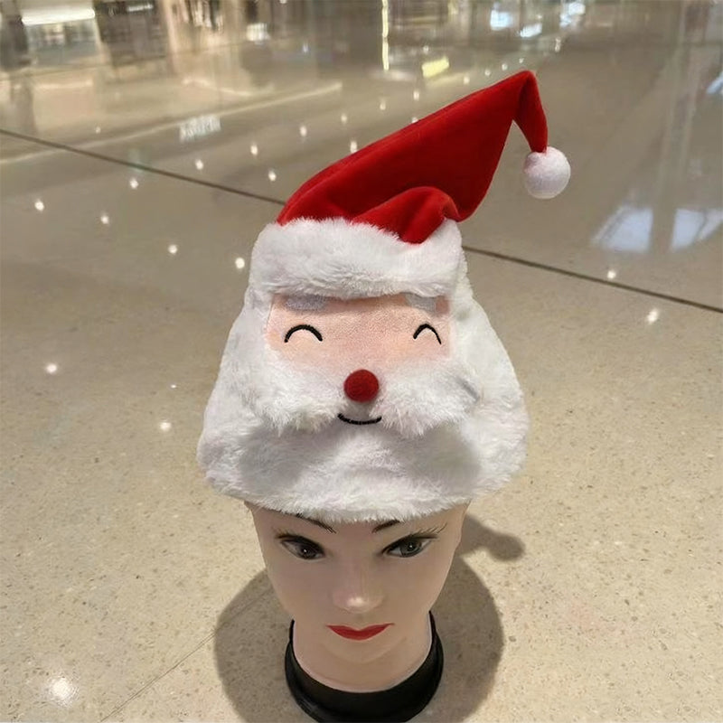 🎅🎉Interactive Plush Christmas Character Hat