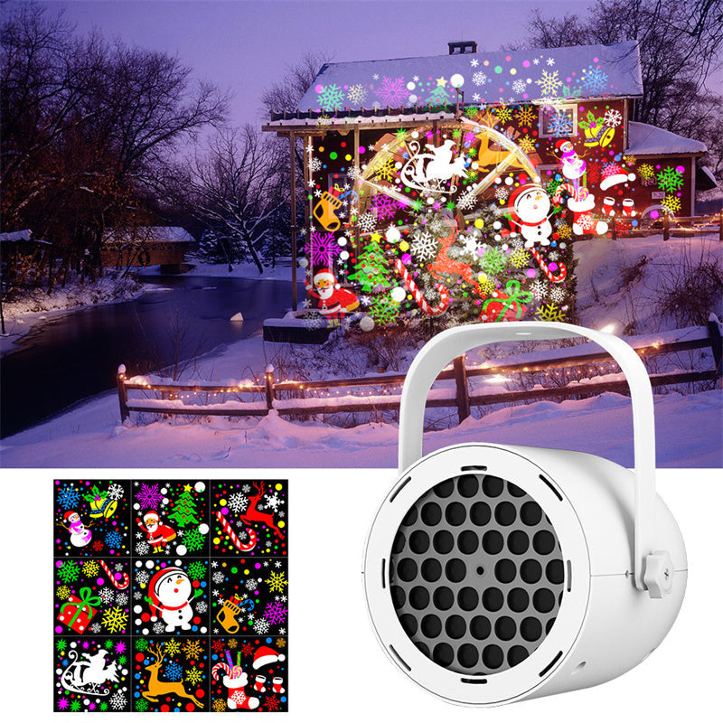 16-Pattern USB Christmas Projector Light