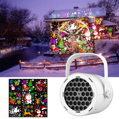 16-Pattern USB Christmas Projector Light