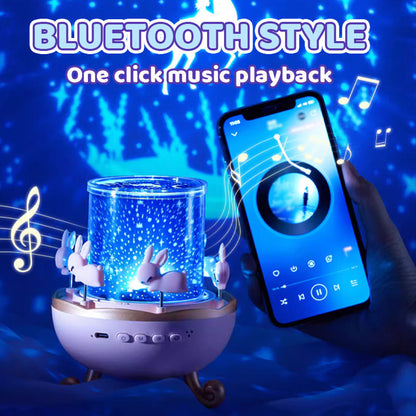 Bluetooth Night Light Projector for Girls