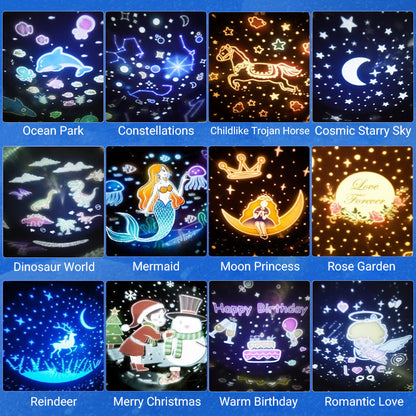 Bluetooth Night Light Projector for Girls